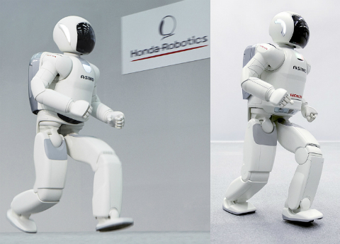 Первая модель ASIMO появилась на свет в 2000 году. Новое поколение (на фото слева) – шестое по счёту. Предыдущая генерация (на фото справа) была показана в 2005-м и модернизирована в 2007-м. Найдите десять отличий (фото Honda Motor Co.). 